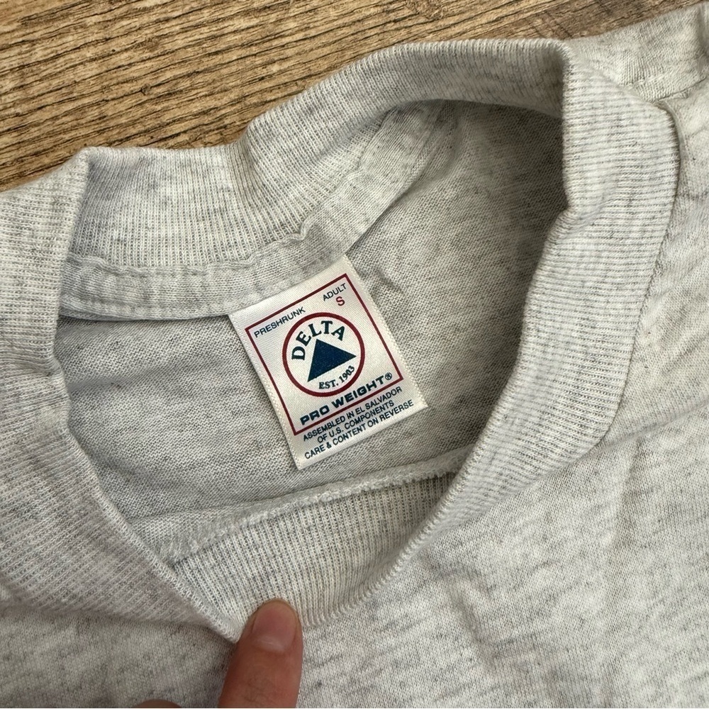 Vintage Pit Bull 90s print screen gray tee small - Picture 3 of 7